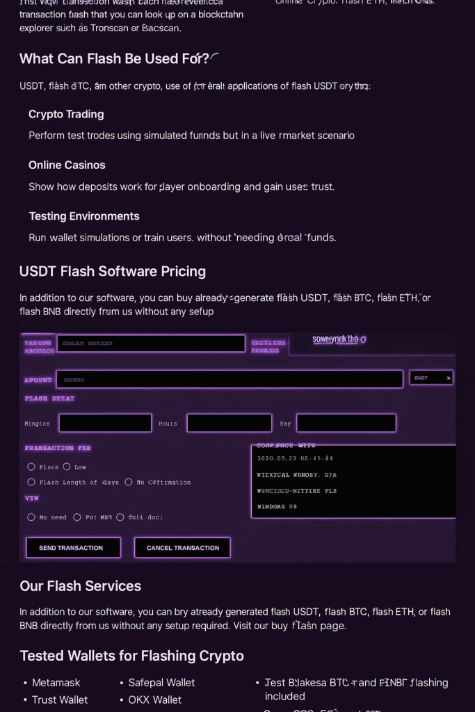 Usdt Flashes